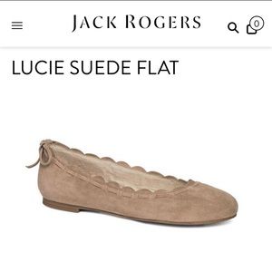 New Jack Rogers Lucie Suede Flats Size 7